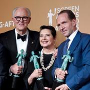 Sergio Castellitto, John Lithgow, Isabella Rossellini, och Ralph Fiennes på nattens gala.