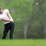 Henrik Stenson på 14:e hålet på Augusta National Golf Club.