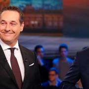 FPÖ:s partiledare Heinz-Christian Strache och ÖVP:s ledare Sebastian Kurz.