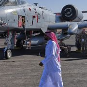 Försvarsmässan World Defense Show i Riyad, Saudiarabien den 8 februari 2023.