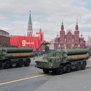 Segerdagsparaden i Moskva i maj.