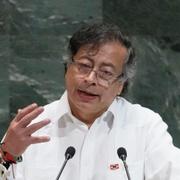 Gustavo Petro i FN:s generalförsamling.