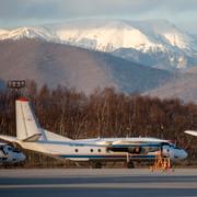 Ett flygplan av samma modell i Petropavlovsk-Kamtjatskij.
