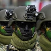  Arkvibild på mexikanska specialstyrkor. 