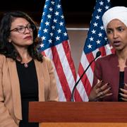 Ilhan Oma t.v. Rashida Tlaib t.h.