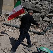 En man i Irans huvudstad Teheran.