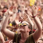 Bild från svenska In Flames spelning på Rock am Ring tidigare i dag. 