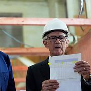 Trump och Powell i juli 2025.