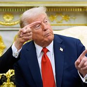 Arkivbild från oktober: Stubb och Trump i Vita huset. 