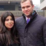 Matthew Hedges och frun Daniela Tejada.
