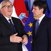 Arivbild: Juncker och Conte.