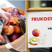 Matkasse / Frukost serveras på en skola i Malmö