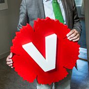 Vänsterpartiets logotyp, arkivbild från 2014.