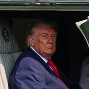 USA:s president Donald Trump fotograferad under ett besök i delstaten Pennsylvania under onsdagen.