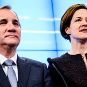 Arkivbild. Stefan Löfven (S) och Anna Kinberg Batra (M)