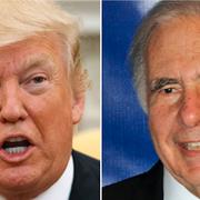 Arkivbilder: Donald Trump, Carl Icahn. 