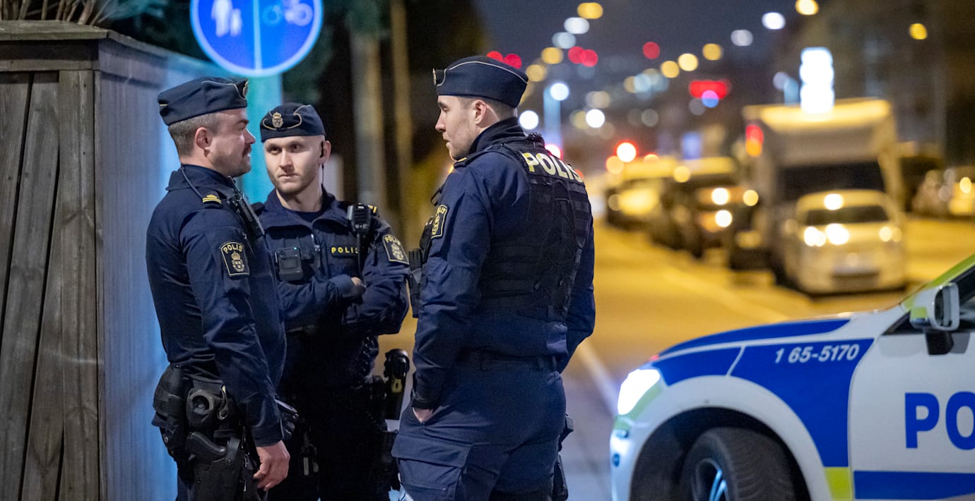 Polisinsatsen i Malmö. 