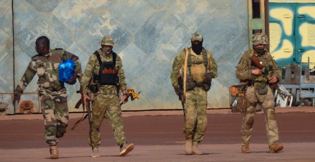 Ryska legosoldater i Mali. AP