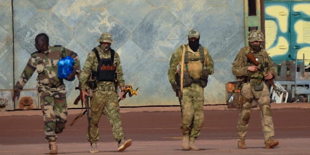 Ryska legosoldater i Mali. AP