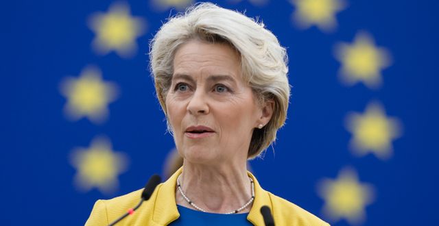 EU-kommissionens ordförande Ursula von der Leyen.  Jean-Francois Badias / AP