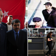 Erdogan/övervakningsbilder av de misstänkta/flygplatsen