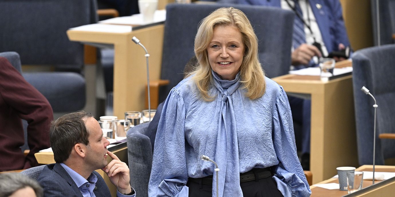 Centerpartiets partiledare Elisabeth Thand Ringqvist.