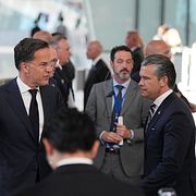 Pete Hegseth och Mark Rutte.