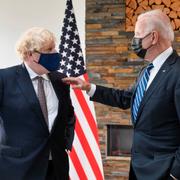 Boris Johnson och Joe Biden. 