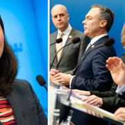 Åsa Romson och Alliansledarna.