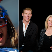 Amerikansk supporter, Fox team i Ryssland: Alexi Lalas, Aly Wagner och Fernando Fiore