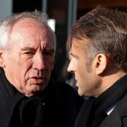 Frankrikes premiärminister Francois Bayrou och president Emmanuel Macron i januari.