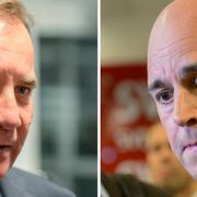 Stefan Löfven och Fredrik Reinfeldt.