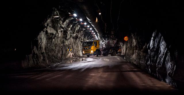 Gruvan i svenska Kiruna – världens största underjordsgruva för järnmalm. Arkivbild. Per Larsson / TT