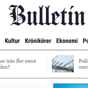 Ivar Arpi och en skärmavbild från Bulletins sajt.