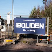 Infart till Bolidens gruva i Garpenberg.