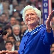 Barbara Bush under ett tal år 2000.  