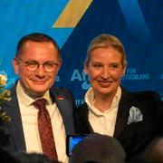 AFD-ledarna Alice Weidel and Tino Chrupalla. 