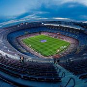 Camp Nou i Barcelona. 