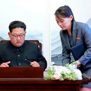 Kim Jong-Un och Kim Yo-Jong.