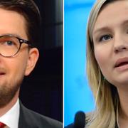 Jimmie Åkesson ochEbba Busch Thor.