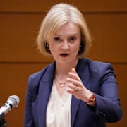 Liz Truss. Eugene Hoshiko / AP