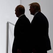 Arkivbild på Putin och Trump från 2019. 