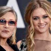 Billie Lourd med Carrie Fisher 2015.