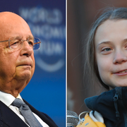 Klaus Schwab och Greta Thunberg.