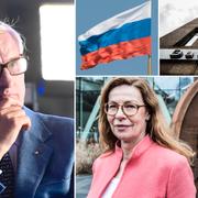 Carl Bildt (M), Birgitte Bonnesen, tidigare vd för Swedbank. 