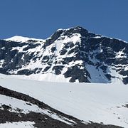 Vy över Kebnekaise från Tarfaladalen