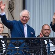 Kung Charles III med drottninggemål Camilla, 31 mars 2023. 