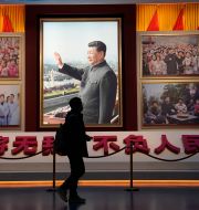 En bild på Xi Jinping i Peking, november 2021.  Ng Han Guan / TT NYHETSBYRÅN