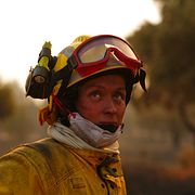 Bild från brandbekämpning i Spanien, 26 juli.