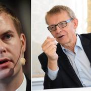 Gustav Fridolin och Hans Rosling.